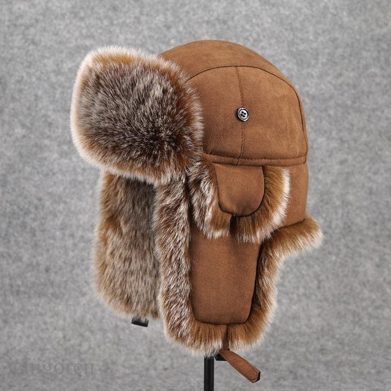 爆買ロシア帽 メンズ フライトキャップ パイロット カジュアル 厚手