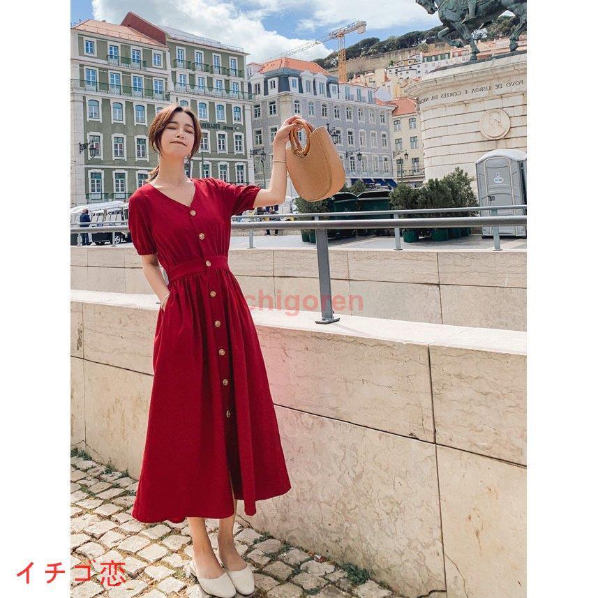 値下げ中 新品未使用 即購入可 送料込 Amavel ワンピース オレンジ 半袖 中古・古着通販】amavel (アマベル) ミリタリーセーラー