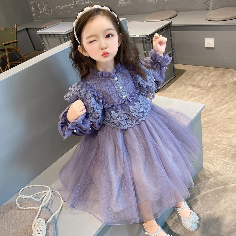 ワンピース キッズ 子供服 女の子 春秋冬 長袖ワンピース 子供ドレス 