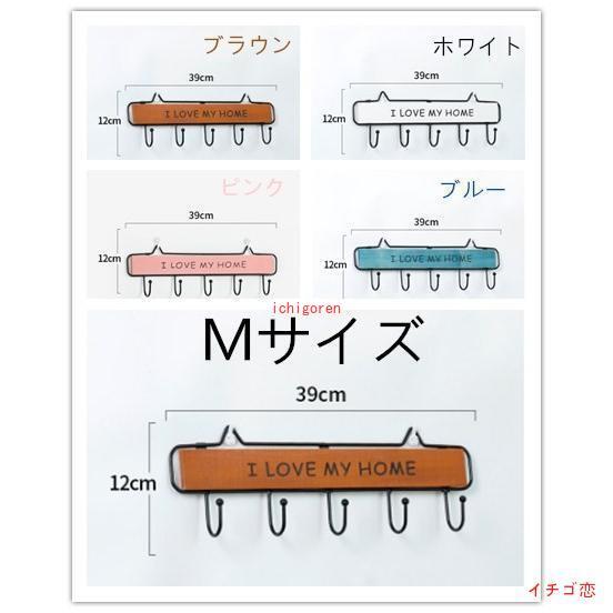 ウッド キーフック ウォール 壁掛け 玄関 棚 インテリア S29cm M39cm L49cm 荷重3kg 木製｜ichigoren｜03