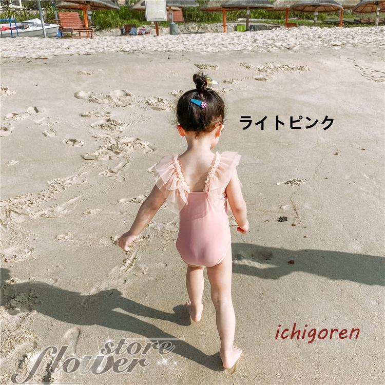 キッズ 水着 女の子 ワンピース スイムキャップ 夏 海 プール ビーチ 子供 ベビー ジュニア かわいい おしゃれ｜ichigoren｜02