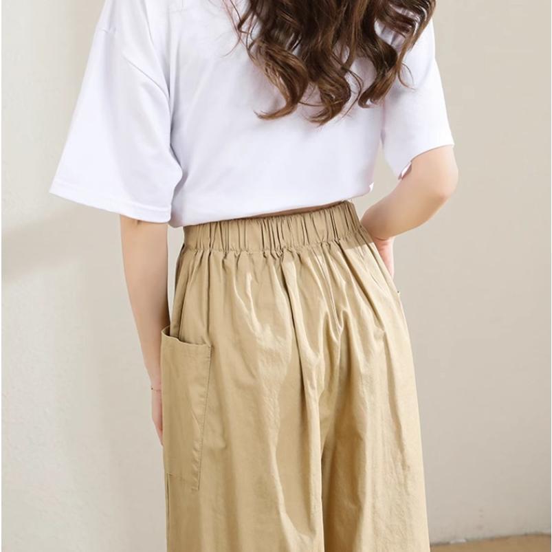 爆買ワイドパンツ フレア ガウチョパンツ 涼しい 七分丈 レディース