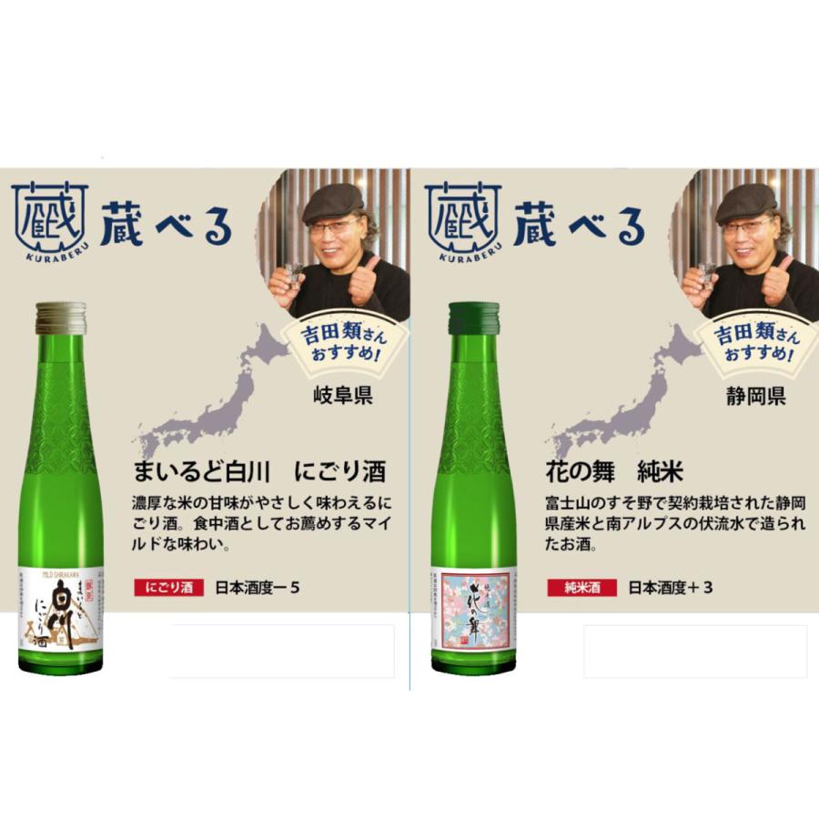 全国の酒蔵飲み比べ 吉田類の蔵べる 26種から選べる5本セット 180ml×5｜ichigou-sake｜15