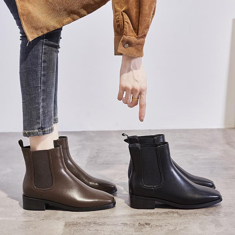 ブーツ レディース ショート ブーティー 歩きやすい ローヒール 黒 スクエアトゥ サイドゴア 疲れにくい おしゃれ 靴 イギリス風 85gjkzvkzh Cosbrapim Com Br