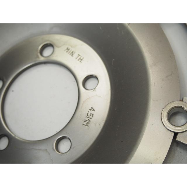 現状4.9mm残厚W800純正フロント.ブレーキディスク.ローター.ディスク