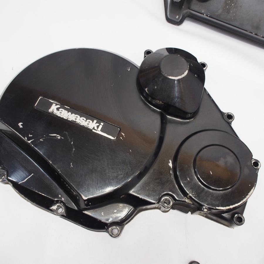 割れ無! ZZ-R1100 純正エンジンカバーセット クラッチカバー