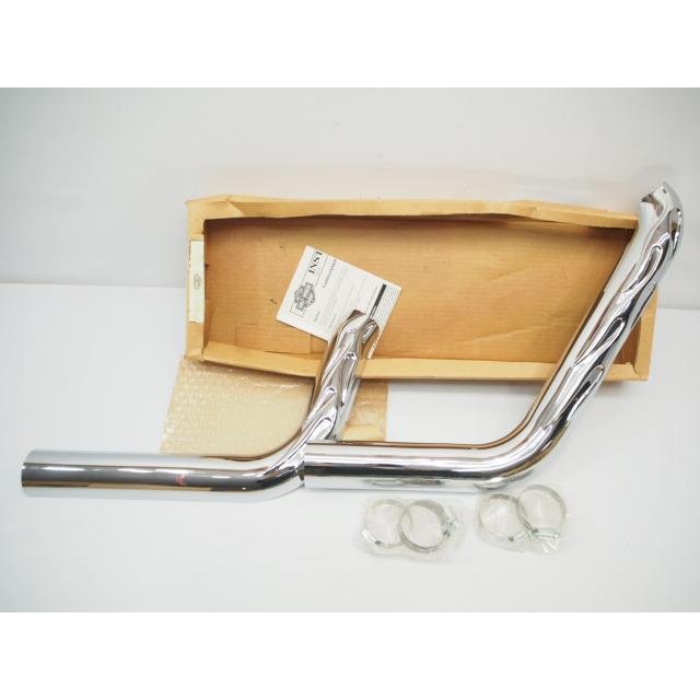 ハーレーFXSTDソフテイル デュース純正オプションopマフラーのヒート