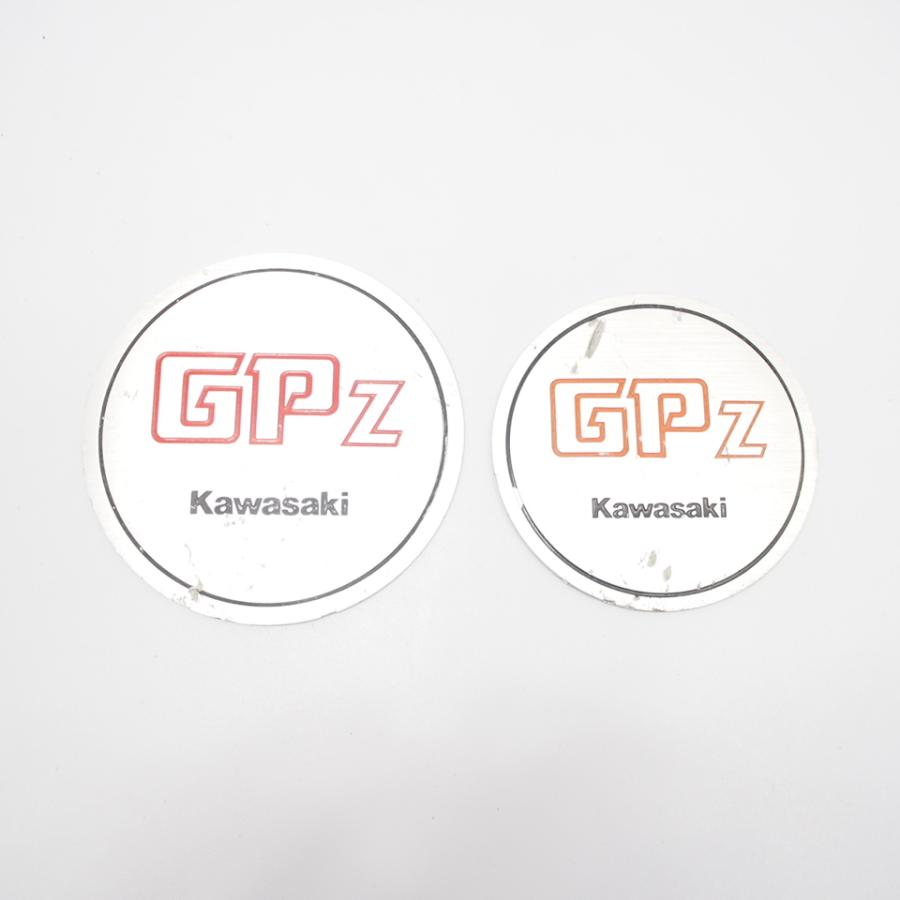 割れ無! GPZ400 GPZ400F2 純正 エンブレム 左右 エンジンカバー