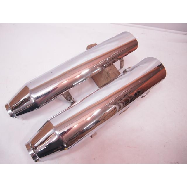 ハーレーダビッドソン 純正ヒートガード 2in1to2 ハーレー純正ヒートガード2点 77mm幅 保護 修理流用にも。 遮熱板