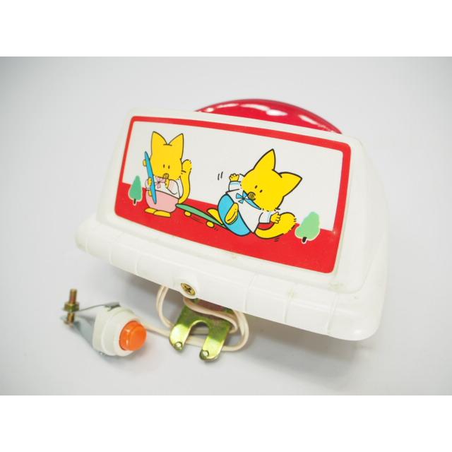 昭和レトロ自転車、子供用乾電池式ブザーホーン新品、超レア品　デッドストック品 未使用 当時物 女児用 警報 ブザー ベル ホーン サイクルブザー 昭和