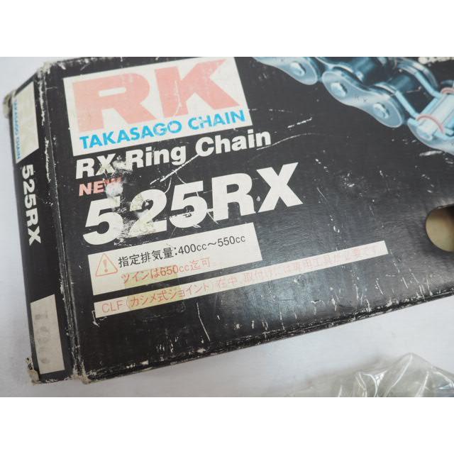 未使用 RK タカサゴ 525RXチェーン 100L カシメ 400cc〜550cc ミドル 