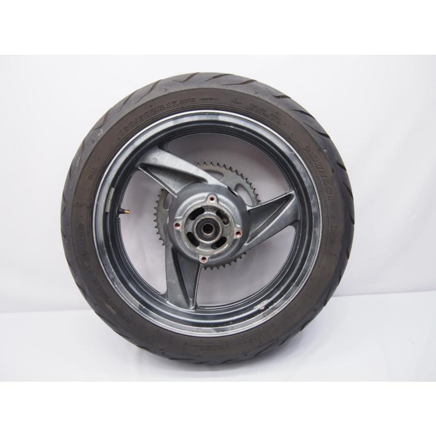 ZZR400N-002外し純正リアホイール4.50×17Jスプロケ タイヤZX400N