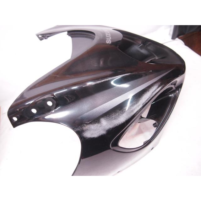 GSX1300R純正アッパーカウル ガリ傷ピン歪みで補修に。〜07年