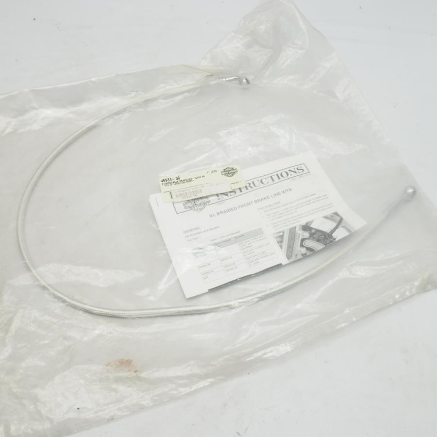 新品ハーレー ダイヤモンドバック ブレーキライン メッシュホース