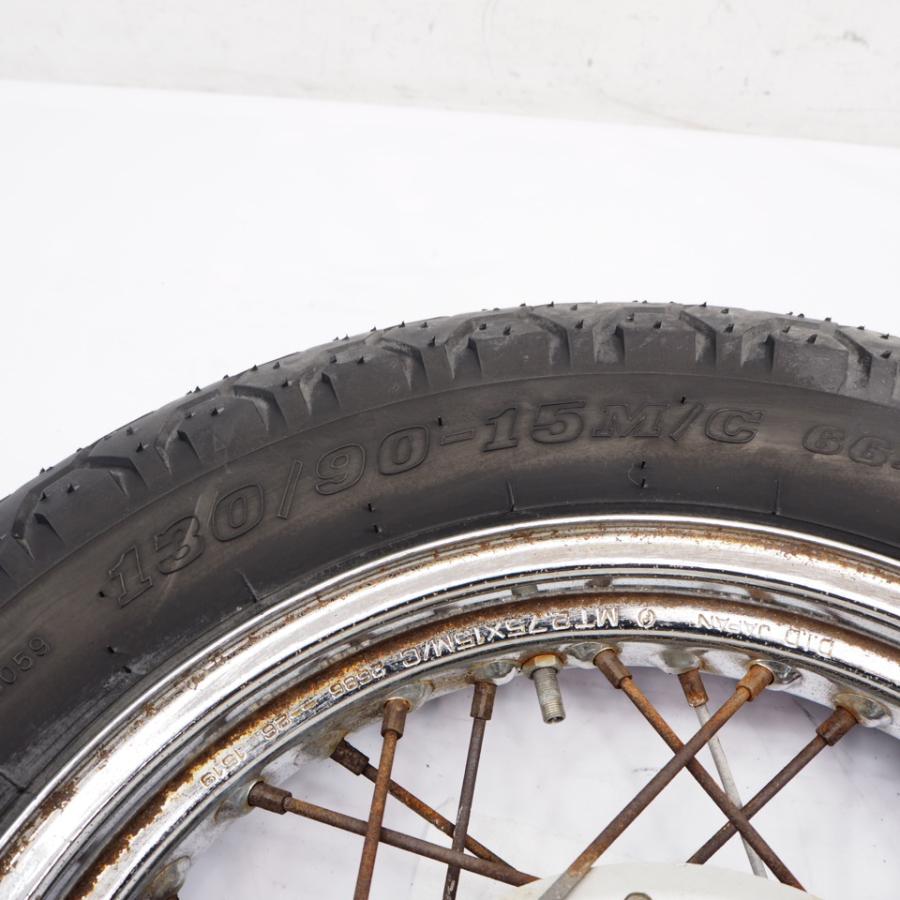 ビラーゴ250 3DM純正リアホイール後ろホイール15x2.75 88-93年 前期