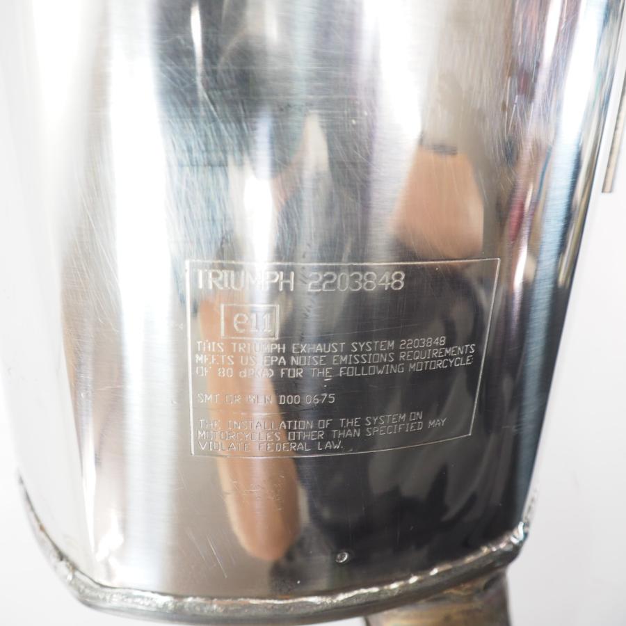 トライアンフTRIUMPH デイトナ675純正サイレンサー 2203848マフラー11