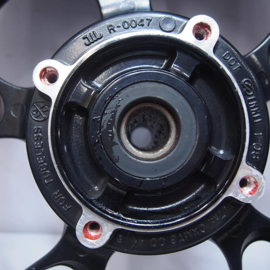ZZR1400純正リアホイール6.00×17J振れなしZXT40Cタイヤ溝ありZX ZZR1400純正リアホイール6.00×17J振れなしZXT40Cタイヤ溝ありZX