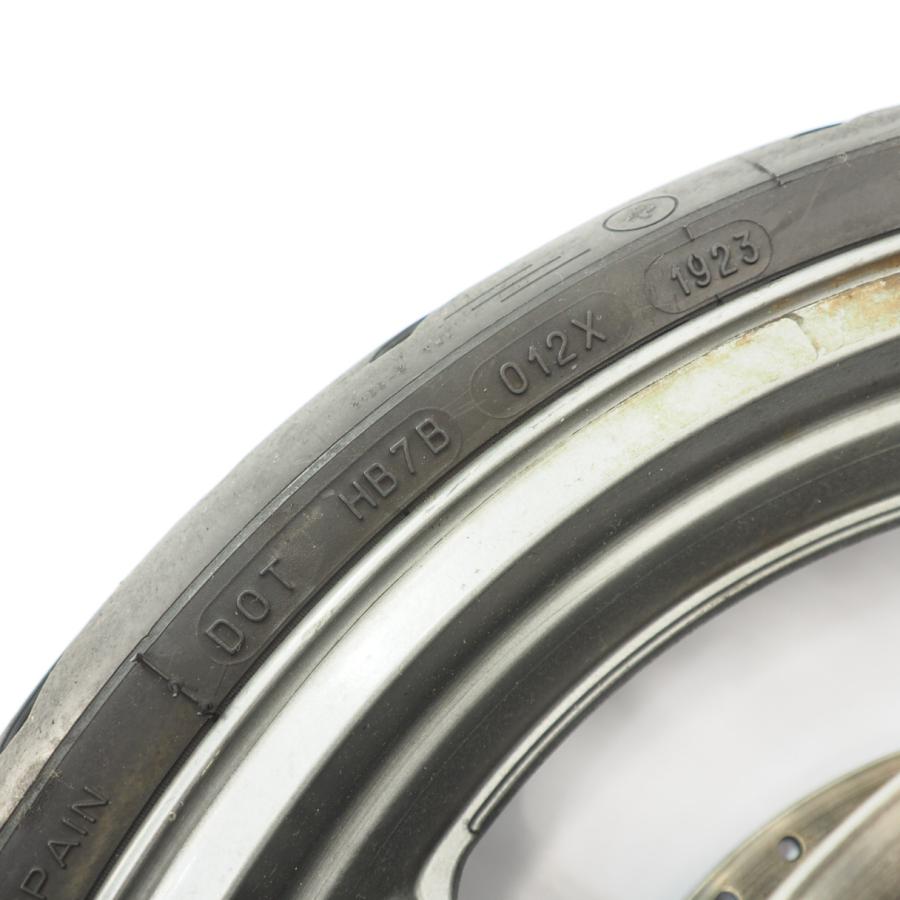 ZZ-R400 フロントホイール 灰 F-1301 カワサキ 純正 ZX400N 割れ欠け無し 歪み無し ペイント素材に 修復素材に 【中古】 20 ZZ-R400N ZX400N純正フロントホイール ホイール F-1301 17x3.50 ZZR400
