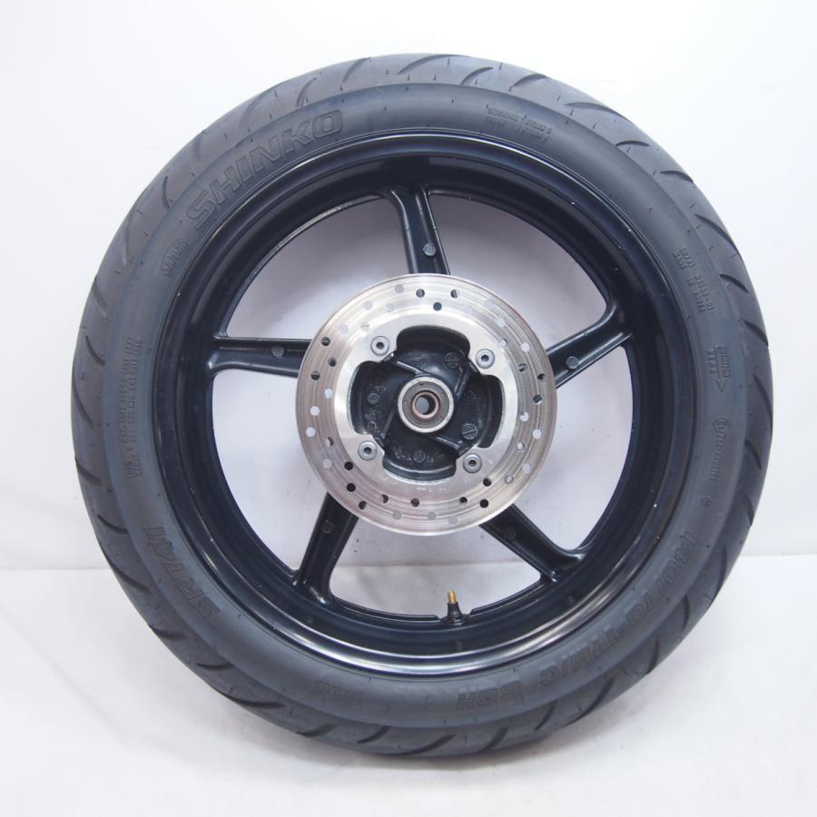 VTR250純正リアホイール4.00×17J軽い振れありMC33タイヤ溝あり98-08年