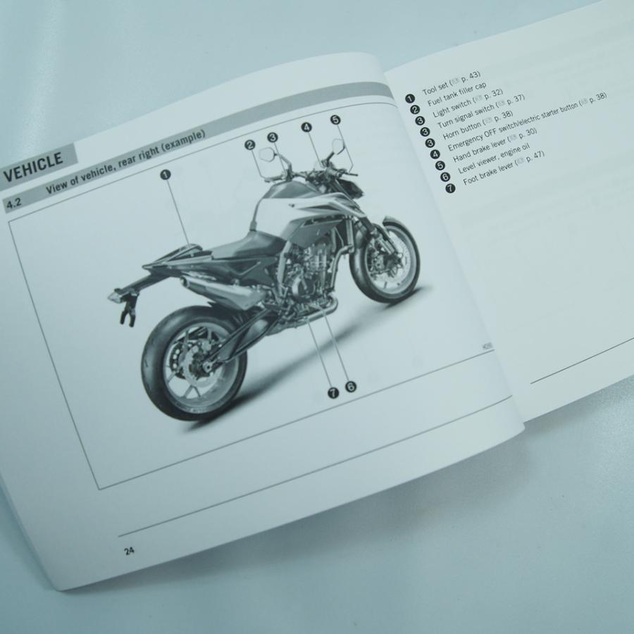 KTM 890 DUKE R 純正オーナーズマニュアル 2020 3214108en 英語版 : 壱