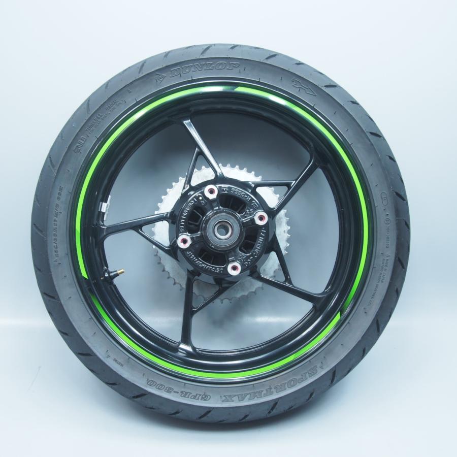 ZX-25R/SE純正リアホイール4.50×17J振れなしZX250Eタイヤ溝ありninaj