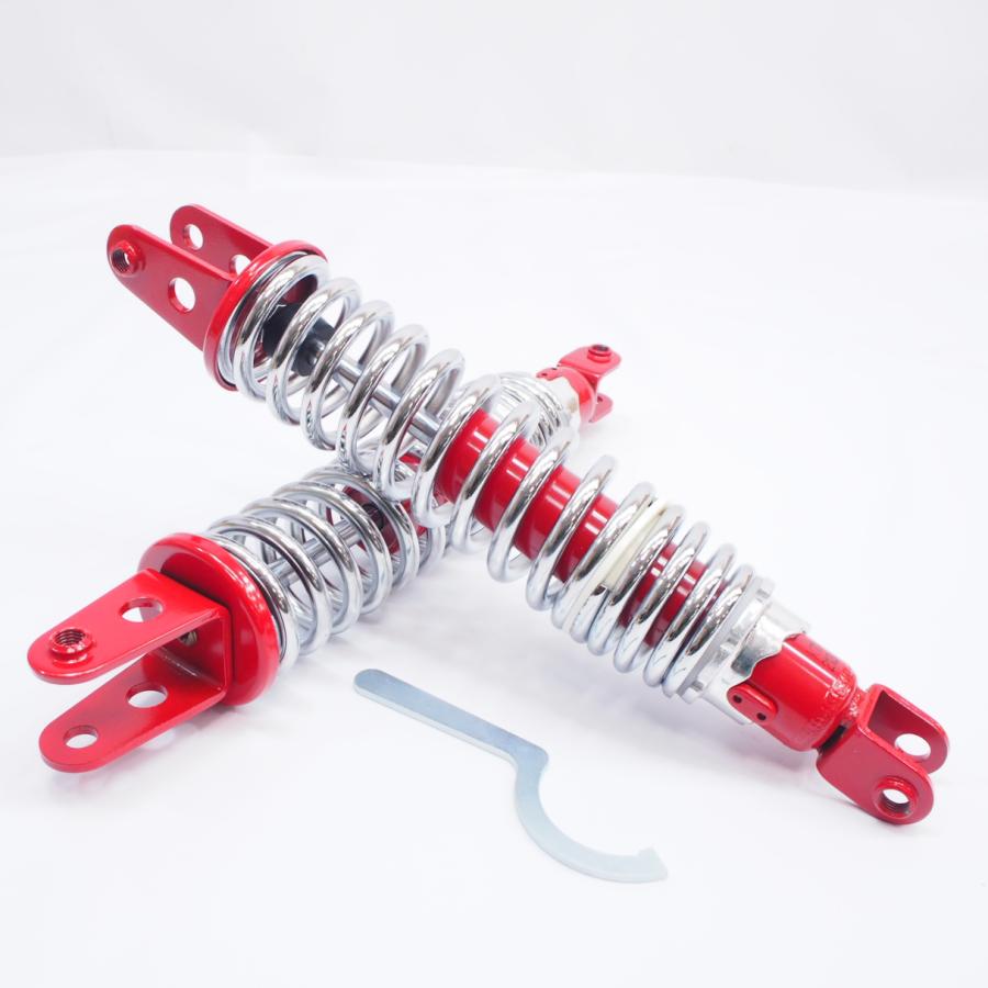 CB250TホークCB400T新品MDI 330mmリアサス左右レッドxメッキ リア