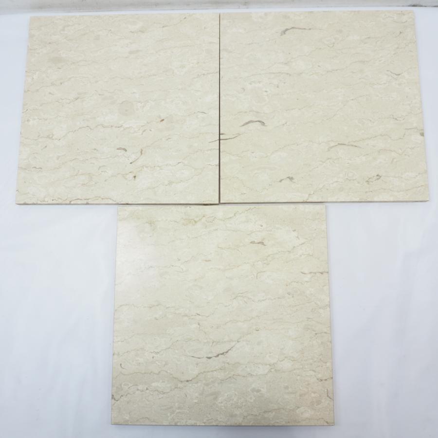 フロアタイル　大理石柄　中古品　 大理石 フロア タイル 中古 400角 3枚 40cmx40cm本物 内装 床 建材 床