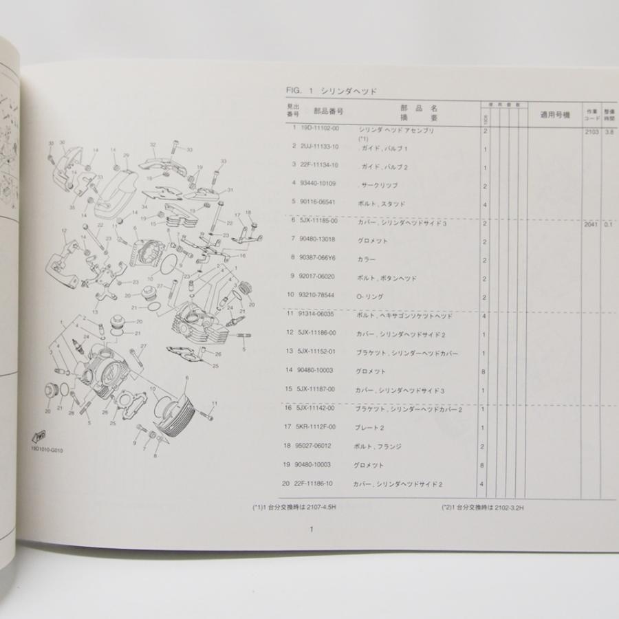 美品！ドラッグスター250/XVS250パーツリスト19D6ネコポス便発送VG05J