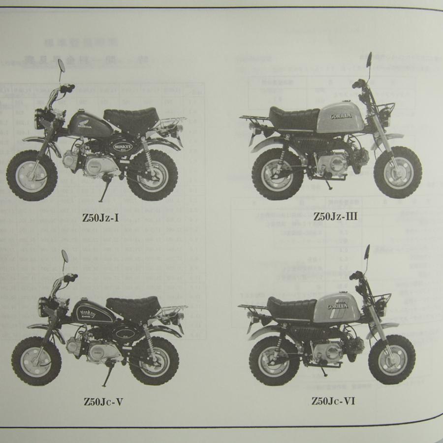 ネコポス送料無料6版モンキー/ゴリラZ50J-Z/Z50J-B/Z50J-C/Z50J-E/Z50J