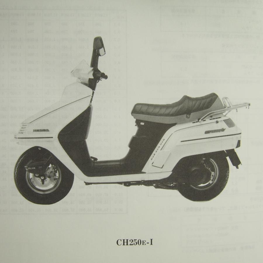 ネコポス送料無料2版スペイシー250フリーウェイCH250E-Iパーツリスト