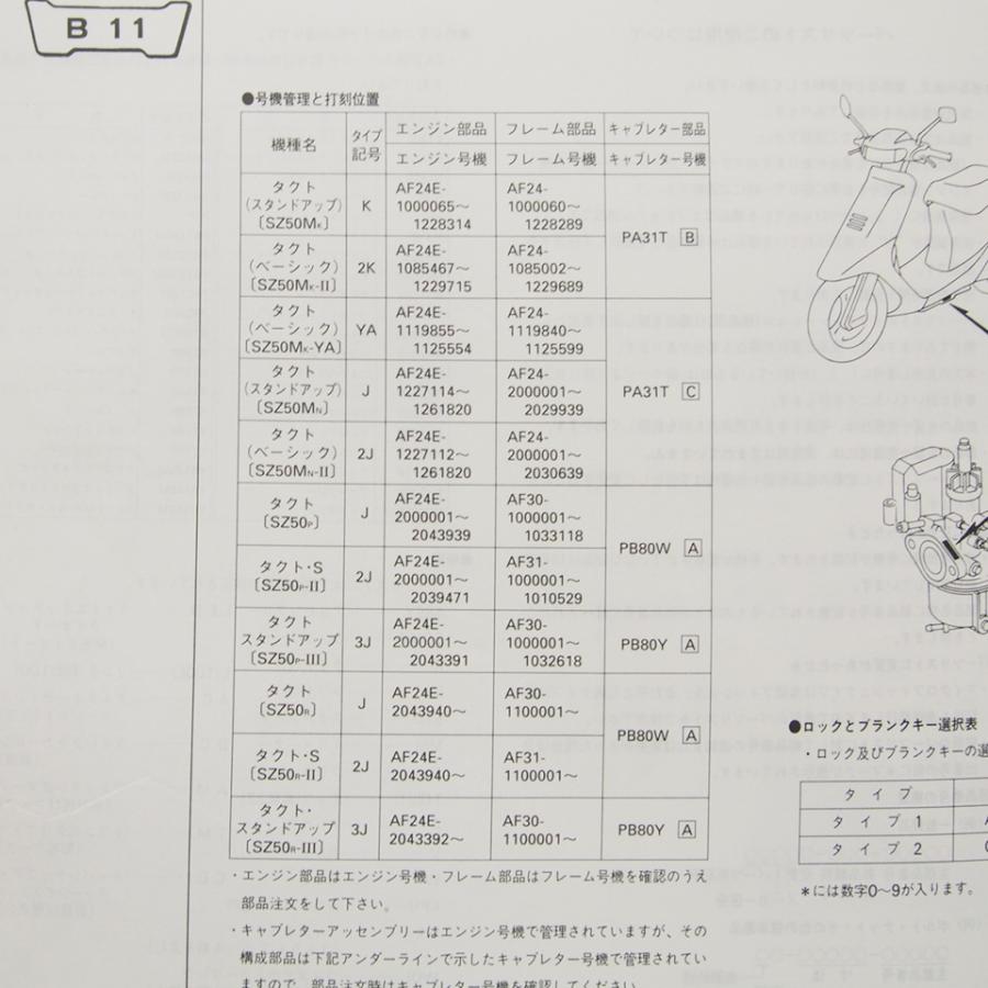 電動でスタンド上がります　スタンドアップタクト AF31　苫小牧港受取可能　乗り心地最高のふわふわリンクサス 7版タクト/S/スタンドアップSZ50M/SZ50-P/RパーツリストAF24-100~/AF30