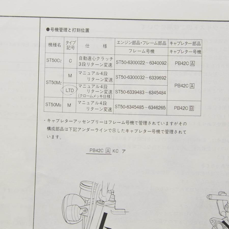 ホンダ　DAX（ダックス）パーツリスト　№２　②　送料込み！ 2版ダックス/DAXパーツリストST50-630/634ネコポス便発送 : 壱濱部品