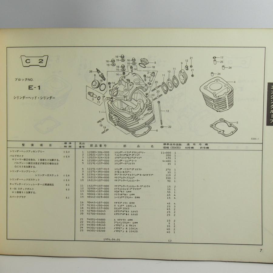 ネコポス送料無料1版CB90B3パーツリストCB90-1300007〜ホンダ : 壱濱