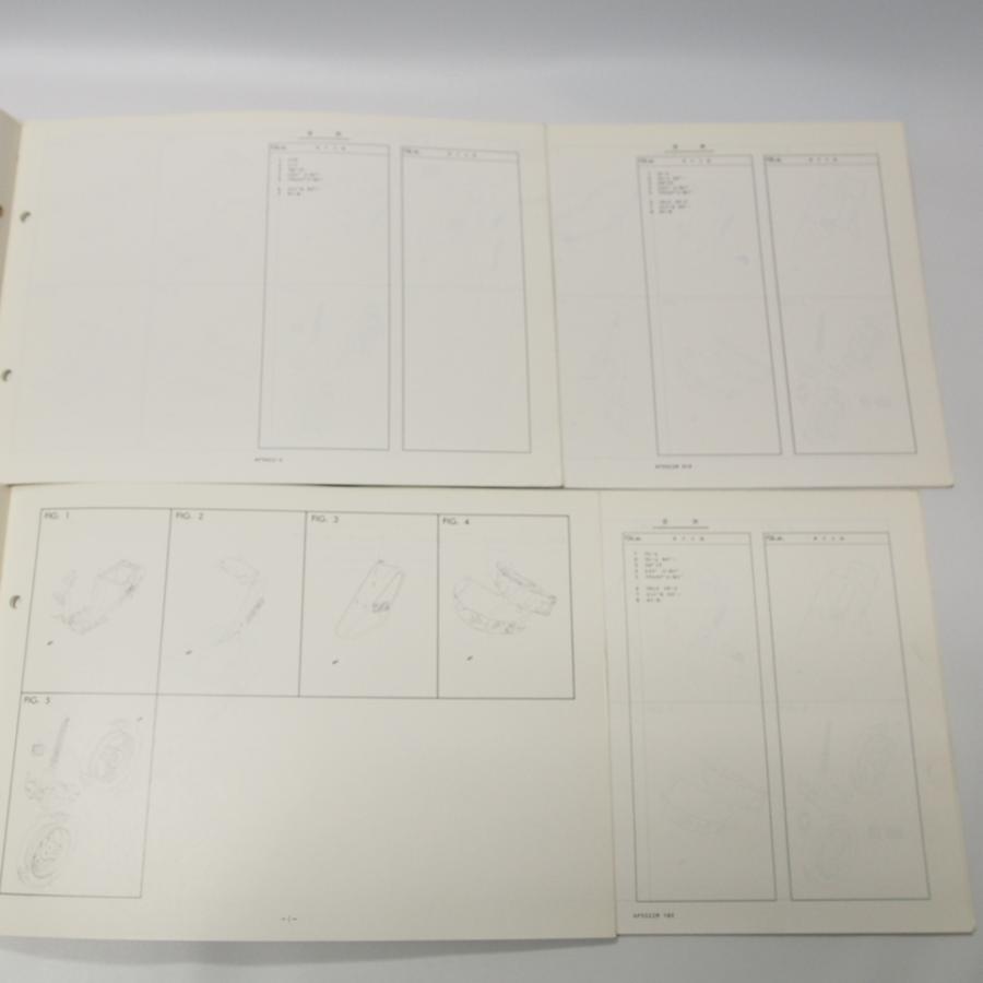 SEPIAセピアZZ補足版パーツリスト4冊セットCA1EB/70周年/0DX/019.02X
