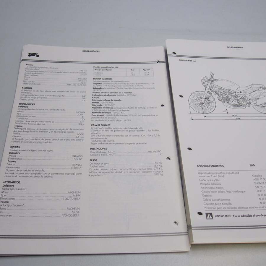 未使用品!!即決.送料無料.DUCATI.MONSTER.M900.desmodueワークショップ