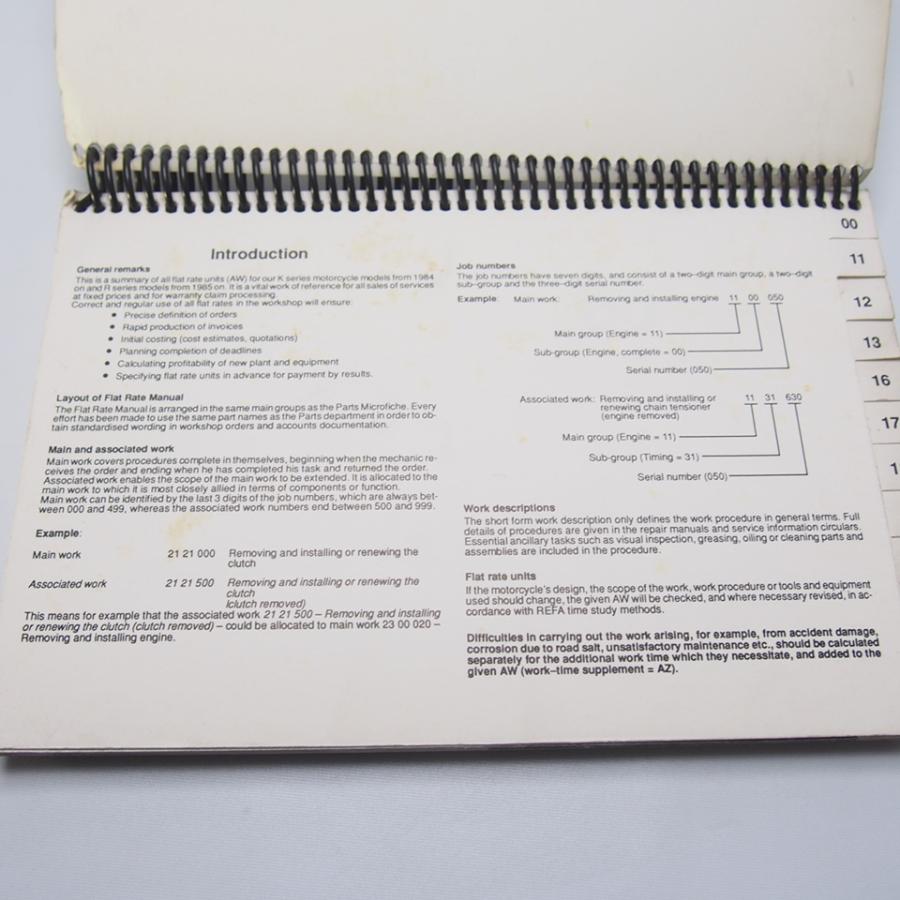 即決.送料無料BMW.Flat.Rate.Manual.K.Rモデル.フラットレートマニュアル’92.希少1冊のみ.英語版 : 壱濱部品 ...