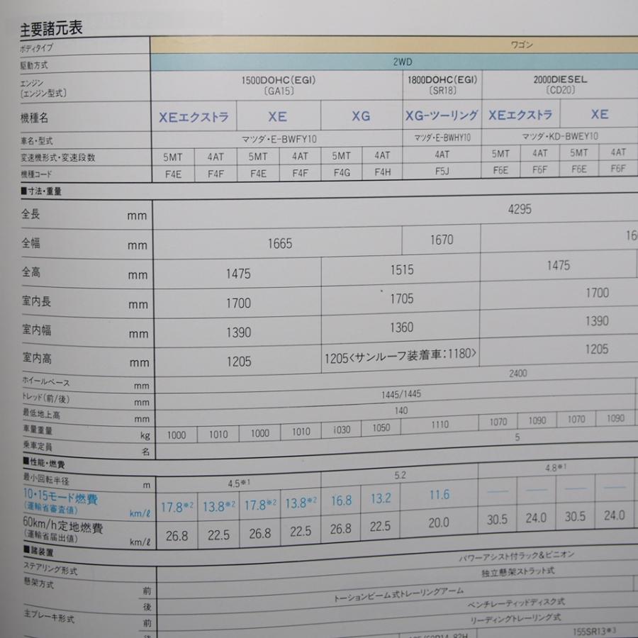 即決/マツダ.ファミリアワゴン.7代目.Y10型.XEエクストラ.XE.XG