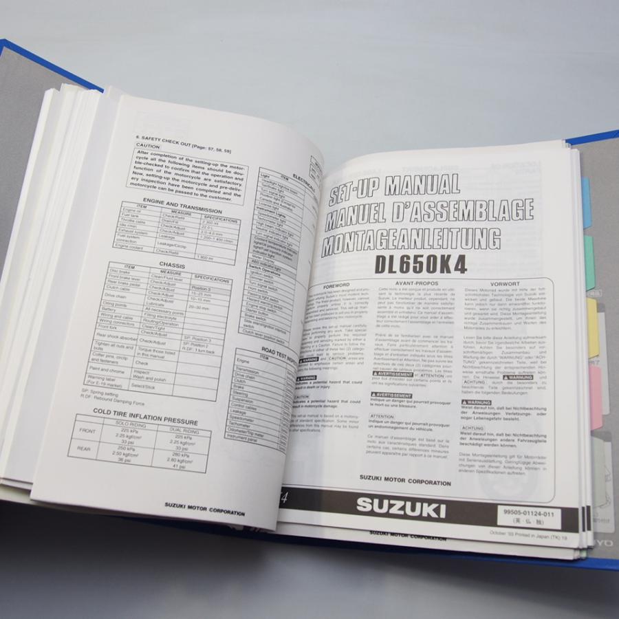 スズキVLR1800/VZR1800/GSX1300R/GSX1300BK//GSX-R600/GSR600A/DL1000/DL650/DR650SE/SV650S英語セットアップマニュアル｜ichihamabuhinshop｜03
