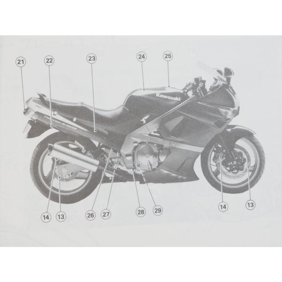 ZZ-R400 使用説明書 ZX400-K3 1992年 配線図有 カワサキ Kawasaki 取説