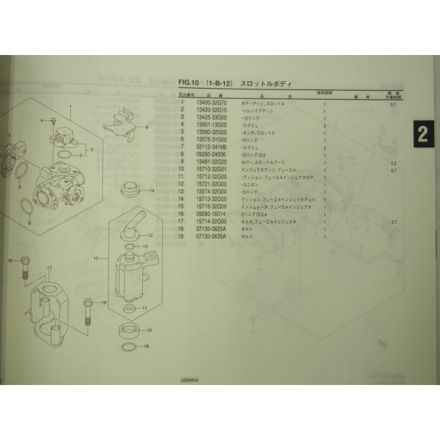 送料無料_新品4版UZ50XL2/HL3アドレスV50パーツリストCA44A : 壱濱部品