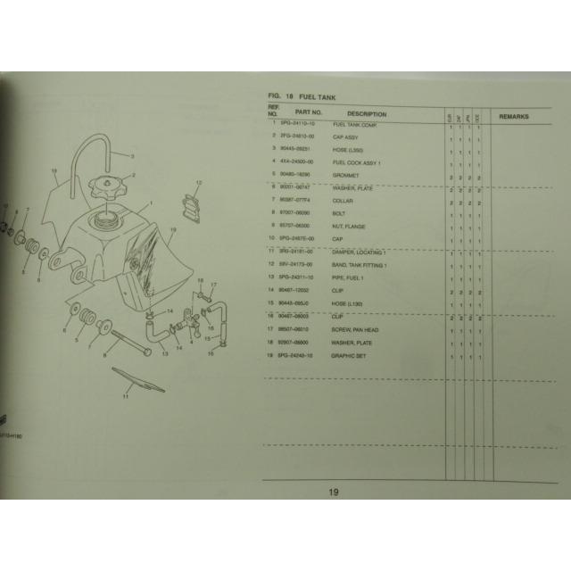送料無料!!新品PW50/5PGNパーツリスト3PT : 壱濱部品ショッピング店