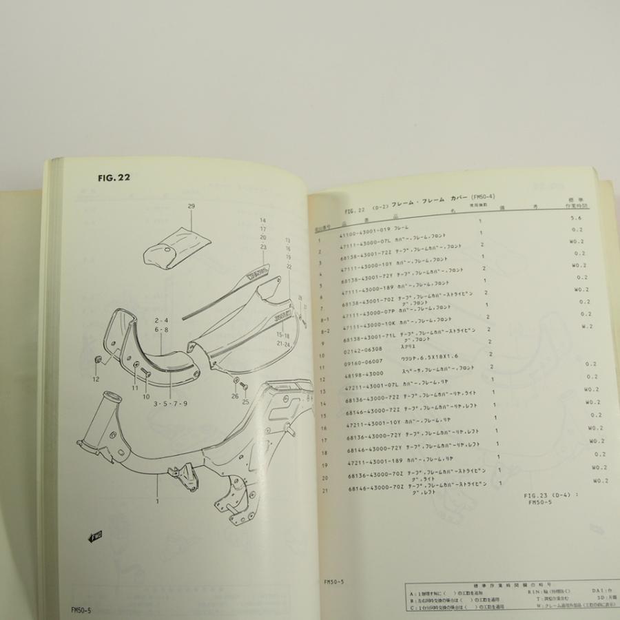 昭和57年ランディーFM50-4/FM50-5パーツリスト即決ネコポス送料 昭和57年ランディーFM50-4/FM50-5パーツリスト即決ネコポス送料