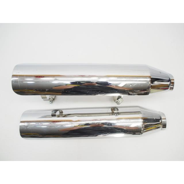 スリップオンマフラー　ハーレー純正（改）イントルーダー等に　ヒートガード付き ichihamabuhinshop_620927173