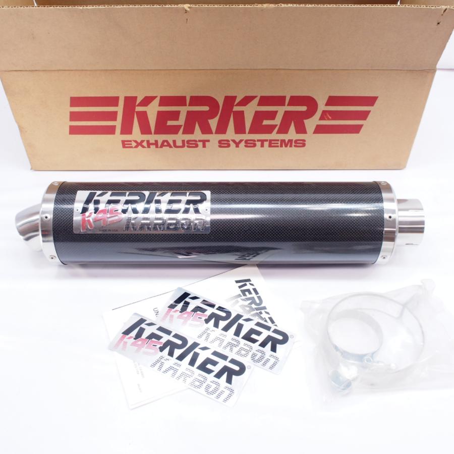 KERKER メガホン　サイレンサー　汎用 KERKER K45カーボン サイレンサーCBR1100XXブラックバードCBR600F4i