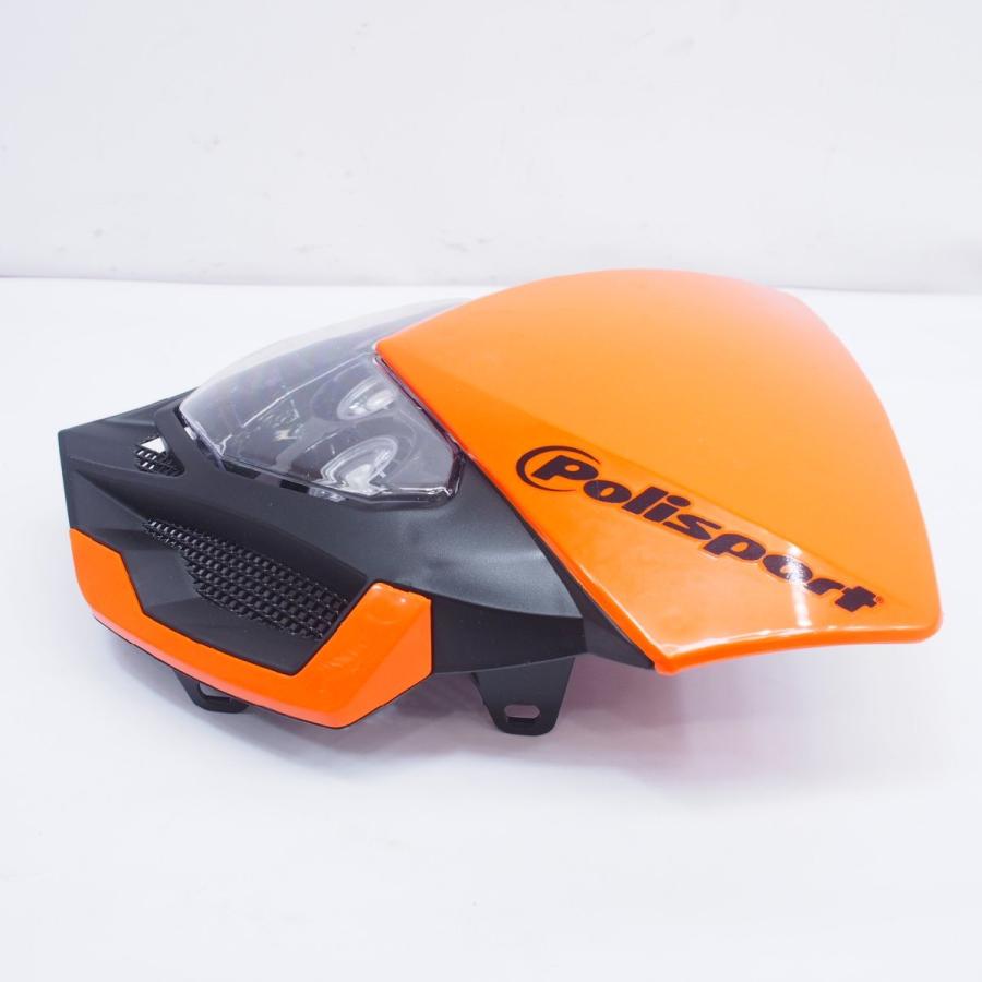 ポリスポーツLOOKOS EVOバッテリー付ヘッドライト ライトカウルKTM EXC