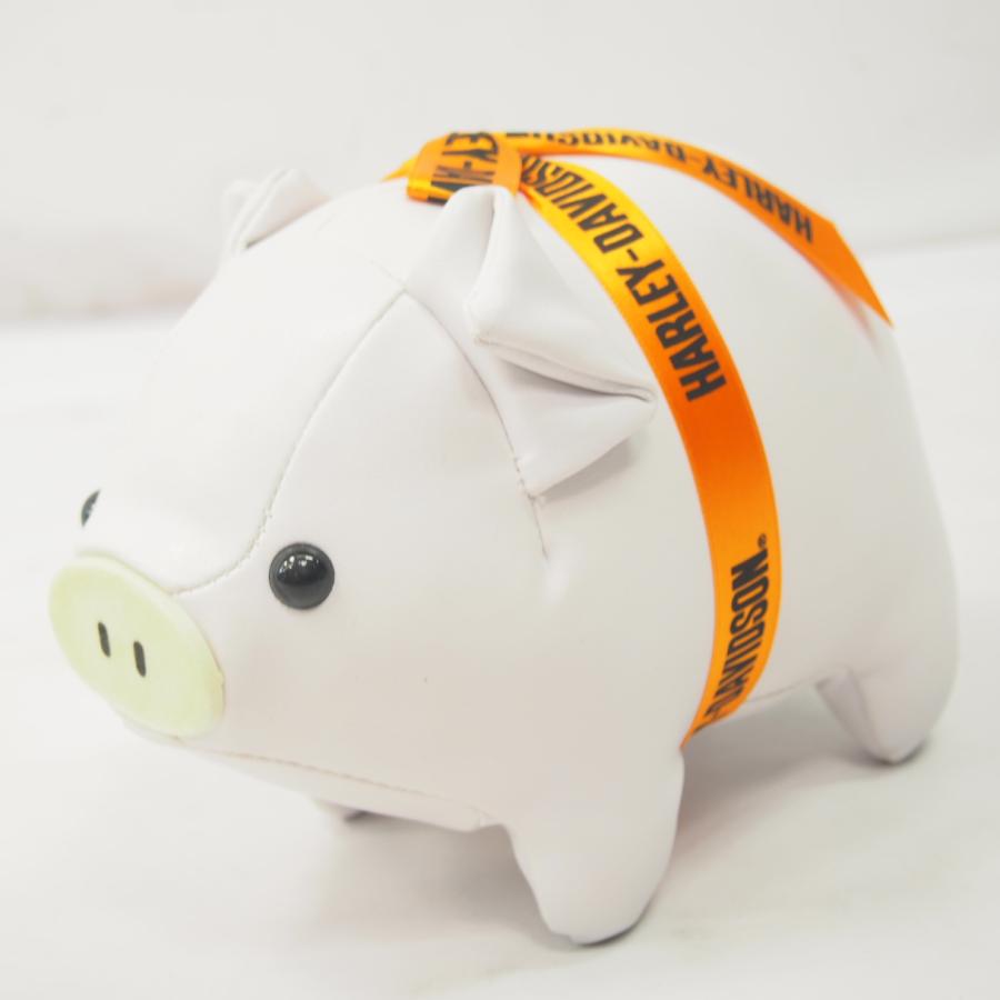 ハーレー純正 ノベルティ ブタ ぬいぐるみ 豚 ホワイト 非売品 グッズ