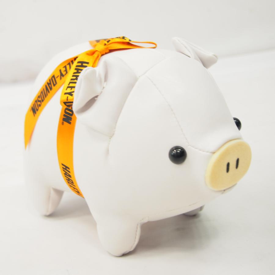 ハーレー純正 ノベルティ ブタ ぬいぐるみ 豚 ホワイト 非売品 グッズ