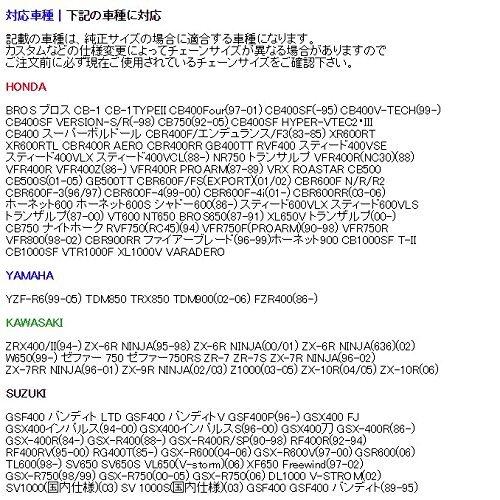 525-120LノンシールチェーンKMC MUN02050Mゼファー750 CB400F