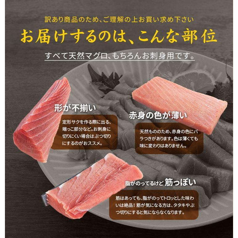 訳あり わけあり 天然マグロトロ赤身セット700g 送料無料 刺身 海鮮《pbt-be1》〈be1〉gw1 yd9[[バチ中赤700g]｜ichijyo｜04