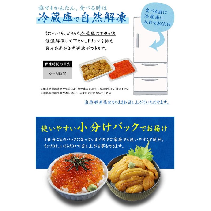 父の日 プレゼント 海鮮 うに いくらセット 海鮮丼 海鮮セット 刺身 食べ物 送料無料《ref-ur1》[[ウニイクラセット-2p]｜ichijyo｜11